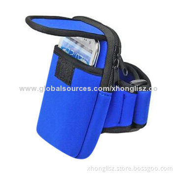 Neoprene fabric arm holder, it's convenient for sporting/personal organizer/OEM designs are welcome